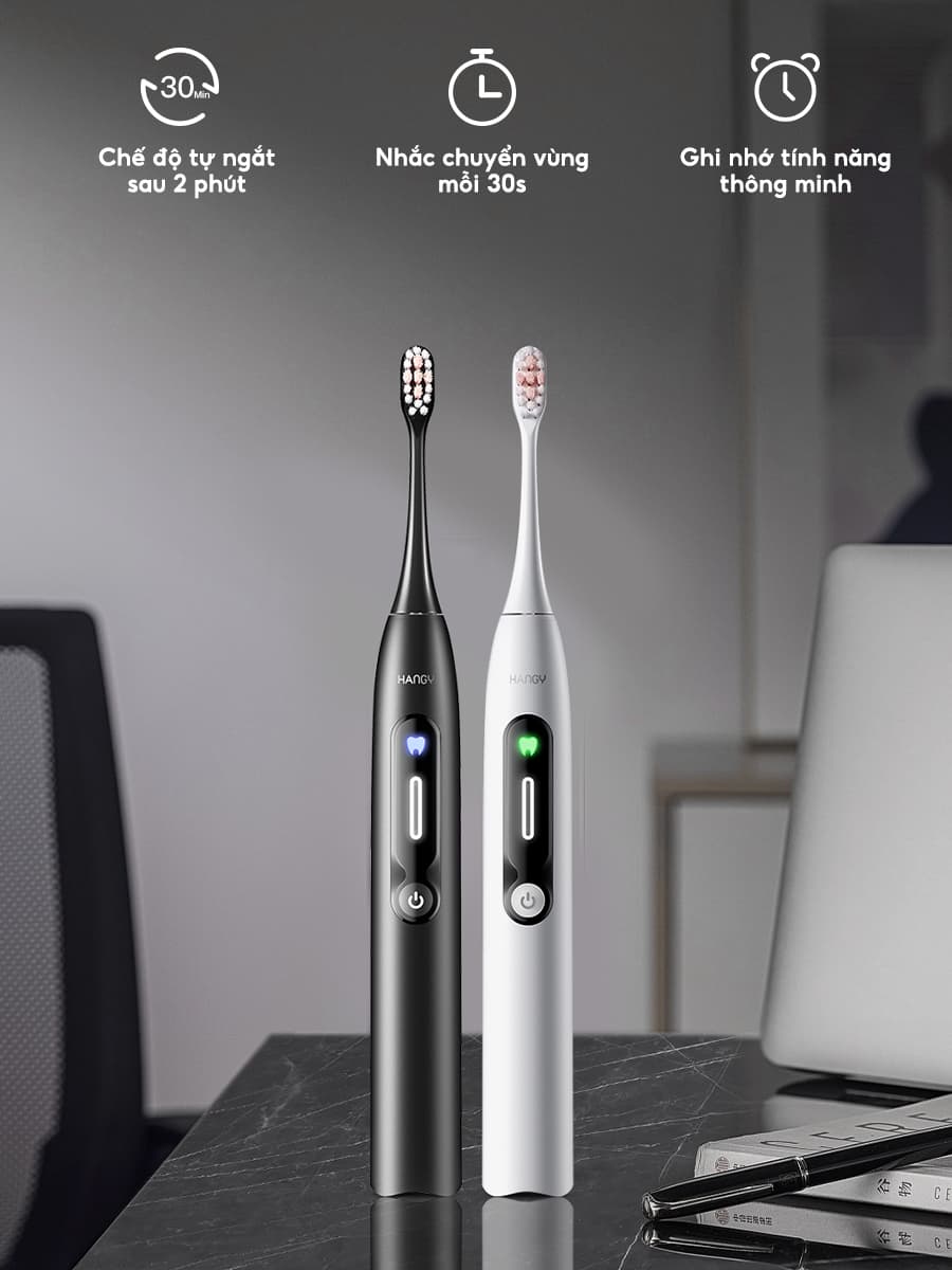 Bàn chải điện "Sạch Trắng - Tự Tin Mỗi Sáng" H1 PRO