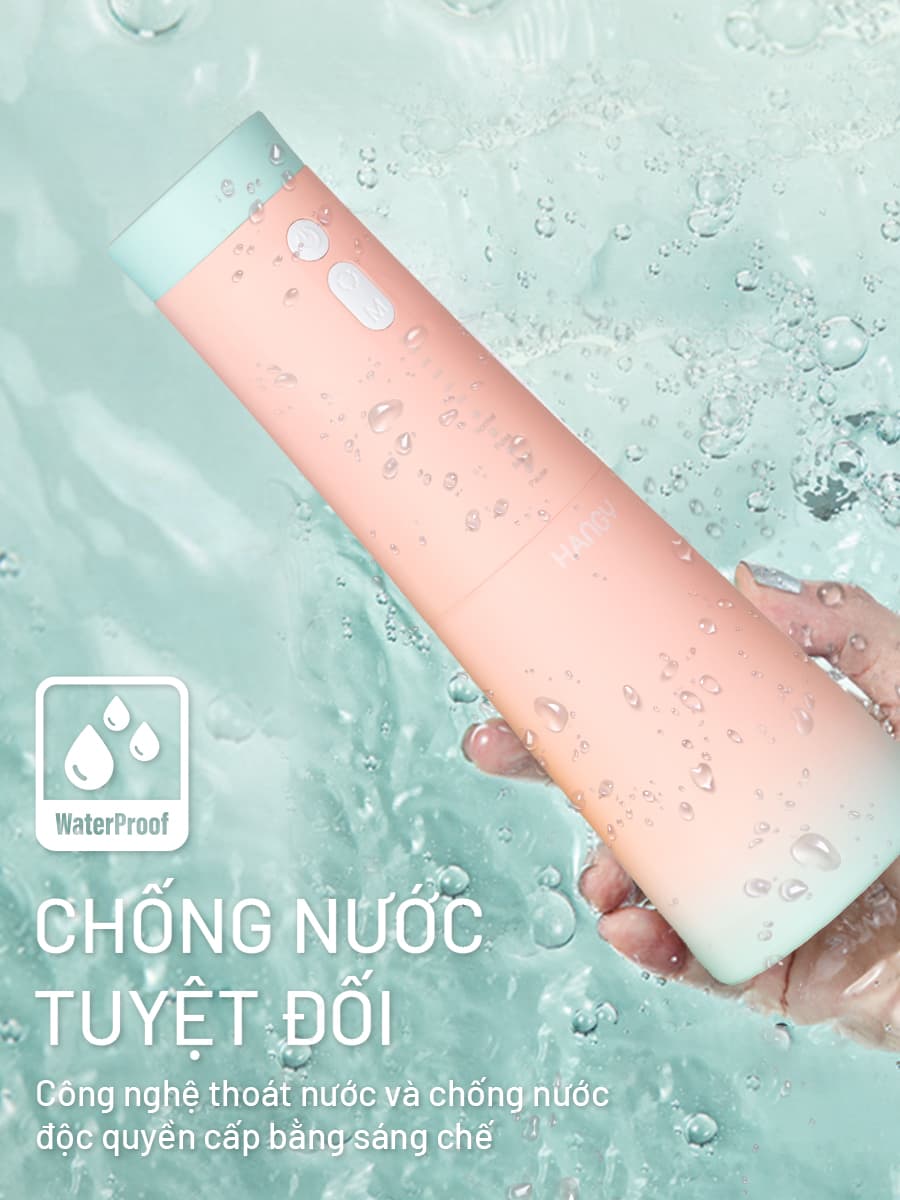 Máy tăm nước HANGY HG23 PRO chống thấm nước [BẢO HÀNH ĐỔI MỚI 12 THÁNG]