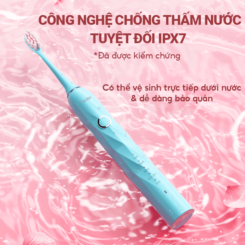 Bàn chải điện HANGY HY23 Pro thế hệ mới 2025 [Bảo hành 24 tháng]